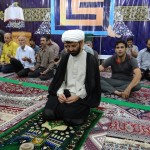 برگزاری نماز جماعت در امامزاده میرزای فومن