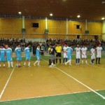 برگزاری مسابقات نیمه نهایی فوتسال جام رمضان در سالن چمران فومن/عکس