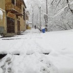 گزارش تصویری از بارش برف در شهرک تاریخی ماسوله