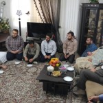 دیدار جمعی از هیئت های مذهبی با جانباز مدافع حرم حسین کنعانی/عکس