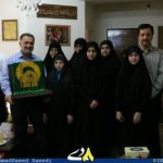 گزارش تصویری حضور خادمان حرم رضوی در منزل شهیدان ادبی