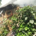 آتش سوزي انبار كاه در روستاي كردمحله/عكس